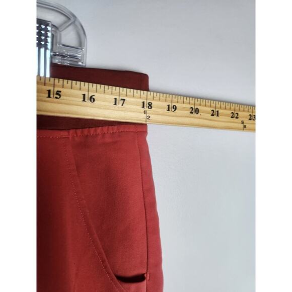 Figs Zamora Jogger scrub pants women XL/P orange zip pocket nurse medical office - Picture 6 of 7